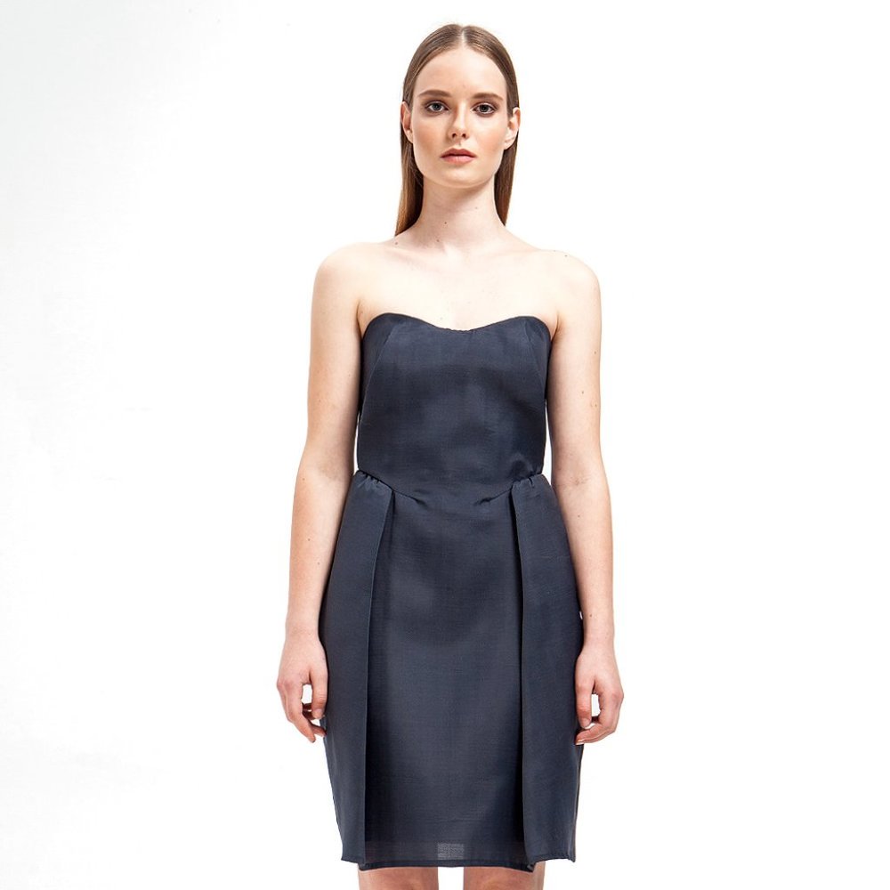 Carven "Gazar" Strapless Dress, size 38 (fits slim size 4)